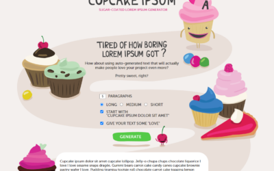 Cupcake Lorem Ipsum – cupcakeipsum.com